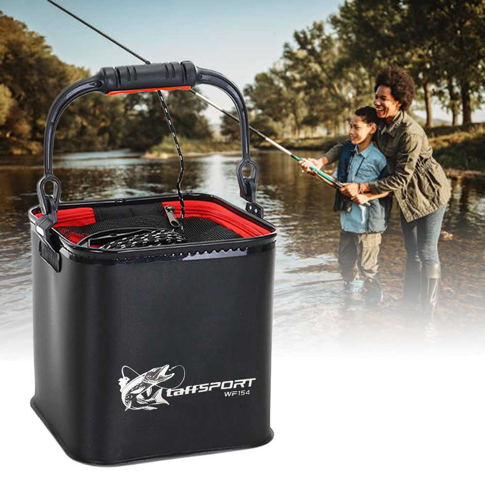 Jual TaffSPORT Ember Lipat Mancing Tempat Ikan Folding Fishing Bucket ...