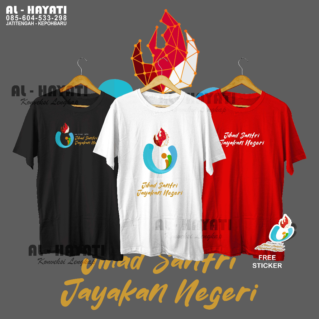 Jual Kaos Hari Santri Nasional 2023 HSN 2023 Terbaru Kaos NU Nahdlatul ...