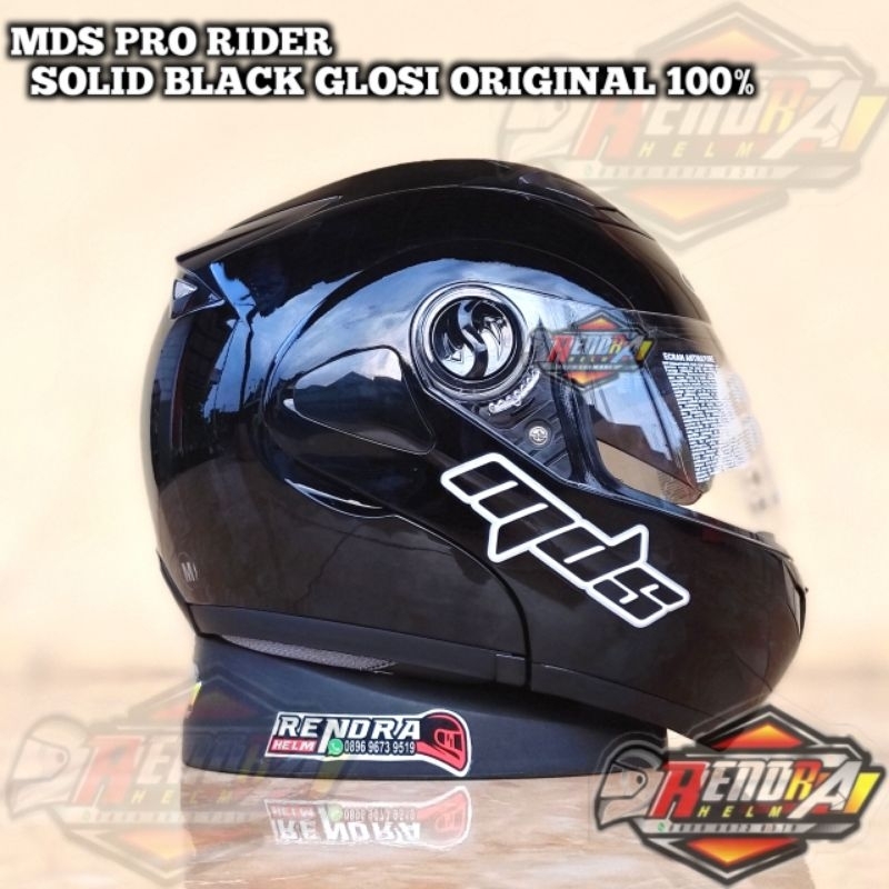 Jual HELM MDS PRO RIDER SOLID ORIGINAL 100%. Ogkir terumah 2KG. HELM ...