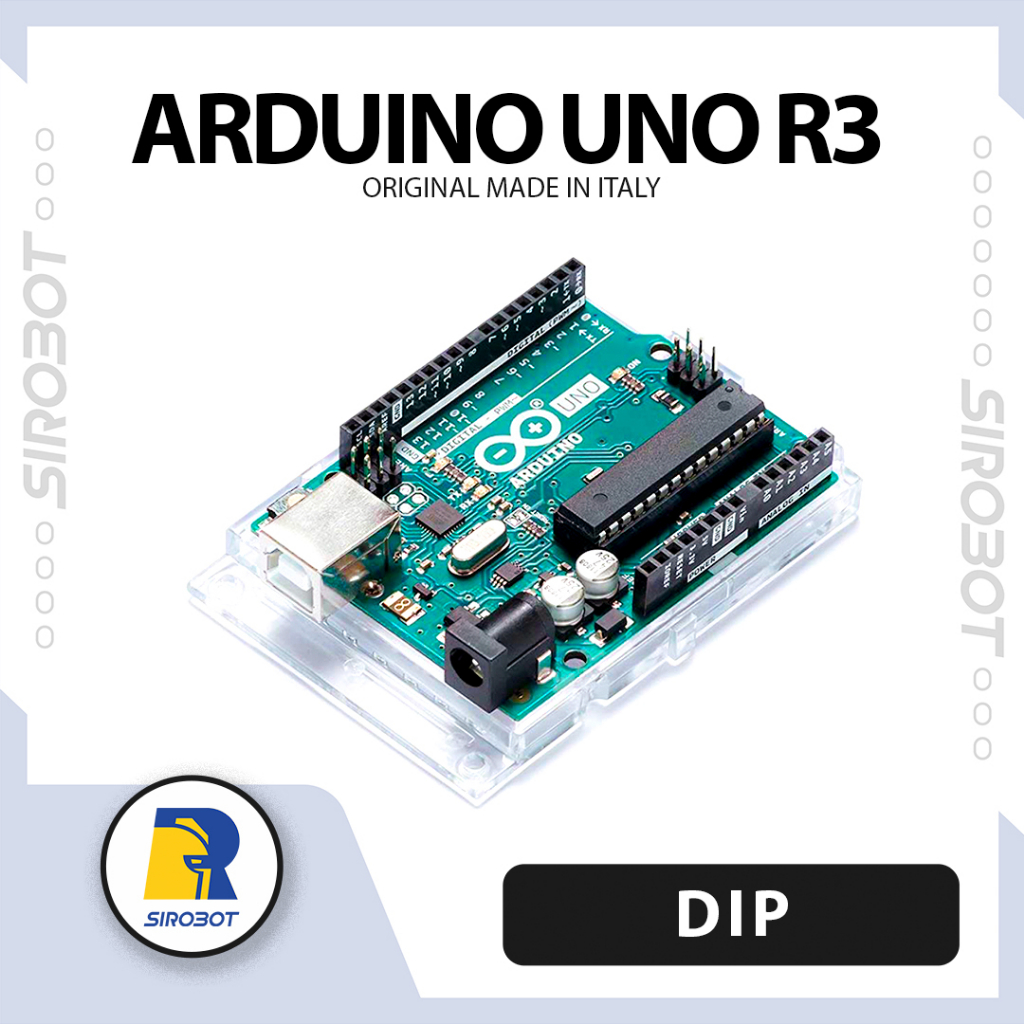 Jual Arduino Uno R3 Dip Original Made In Italy Shopee Indonesia