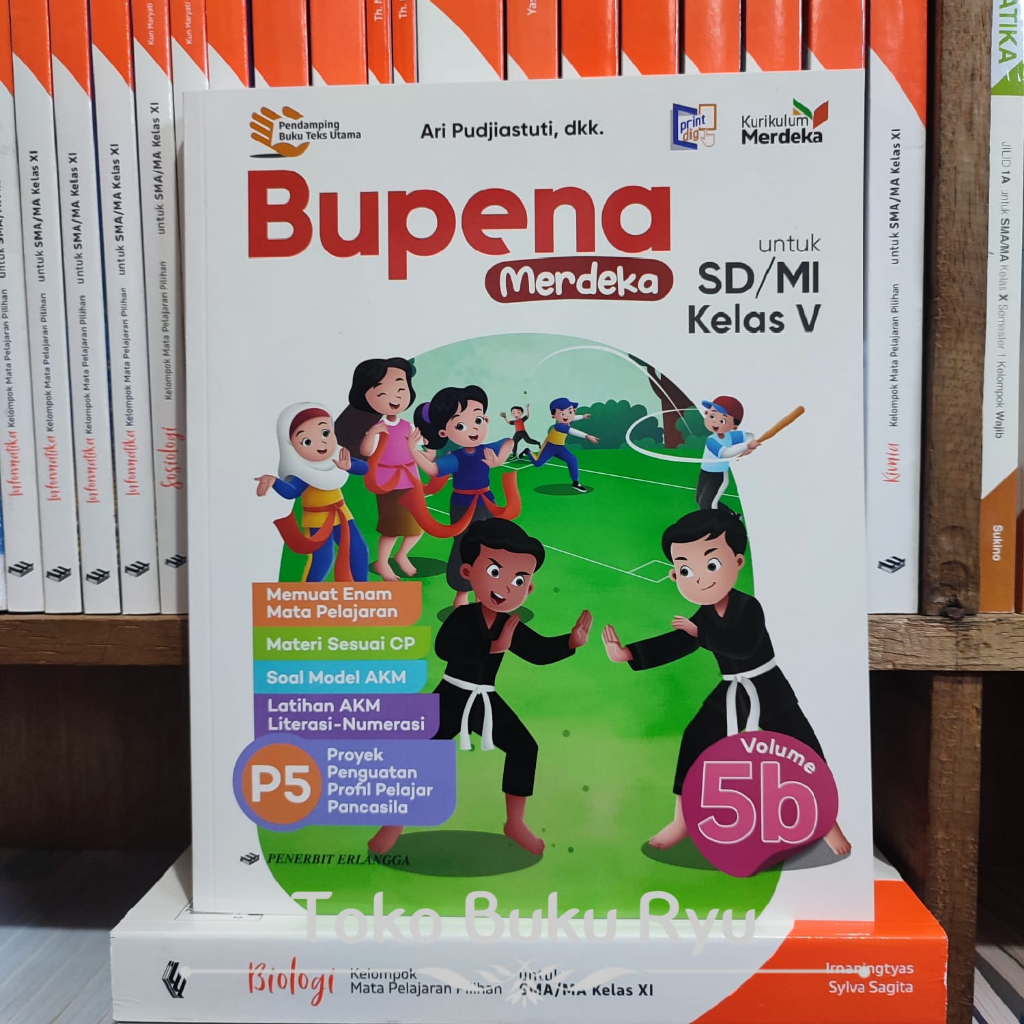 Jual Bupena Merdeka 5b Kelas 5 SD Kurikulum Merdeka Erlangga | Shopee ...