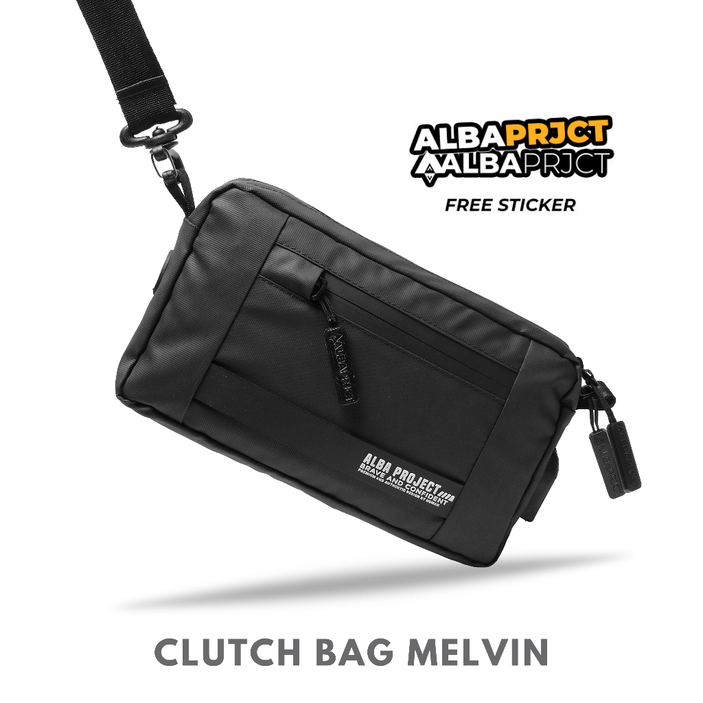 Jual ALBA PROJECT | Clutch Bag MELVIN 3 in one | Handbag Pria | Clutch