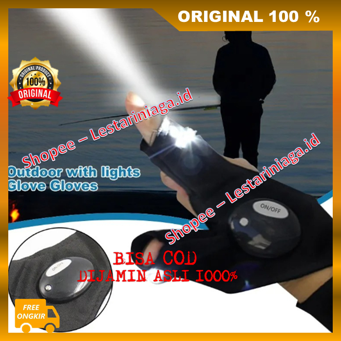 Jual Sarung Tangan Led Sarung Tangan Jari Bersinar Flashlight ...