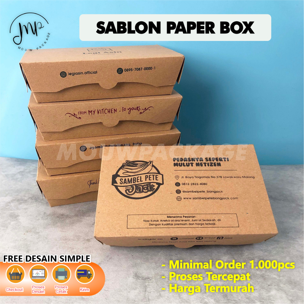 Jual SABLON BOX MURAH / SABLON CUSTOM MERK SENDIRI / SABLON 1 WARNA ...