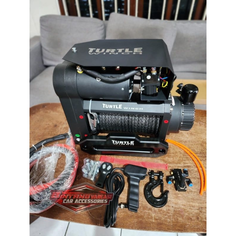 Jual WINCH TURTLE DOUBLE MOTOR 12000 LBS TALI PLASMA SYNTHETIC ROPE ...