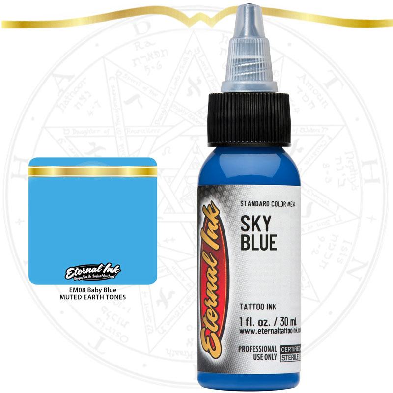 Jual Eternal Ink sky blue 1oz Tinta Tattoo asli 30ml eternal tattoo