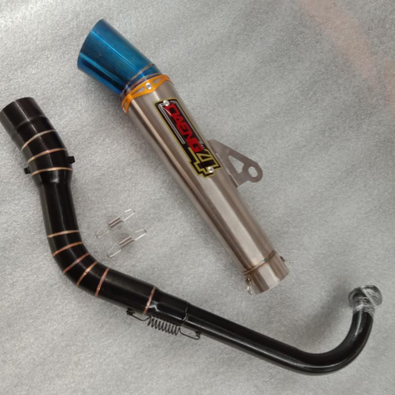 Jual Canister Daeng Sai4 Conical Open Spec Exhaust Big Elbow Pipe Black ...