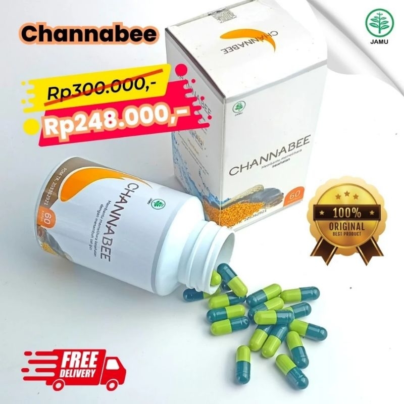 Jual (ORIGINAL) Kapsul Kutuk Premium CHANNA BEE Plus Beepollen Extra ...