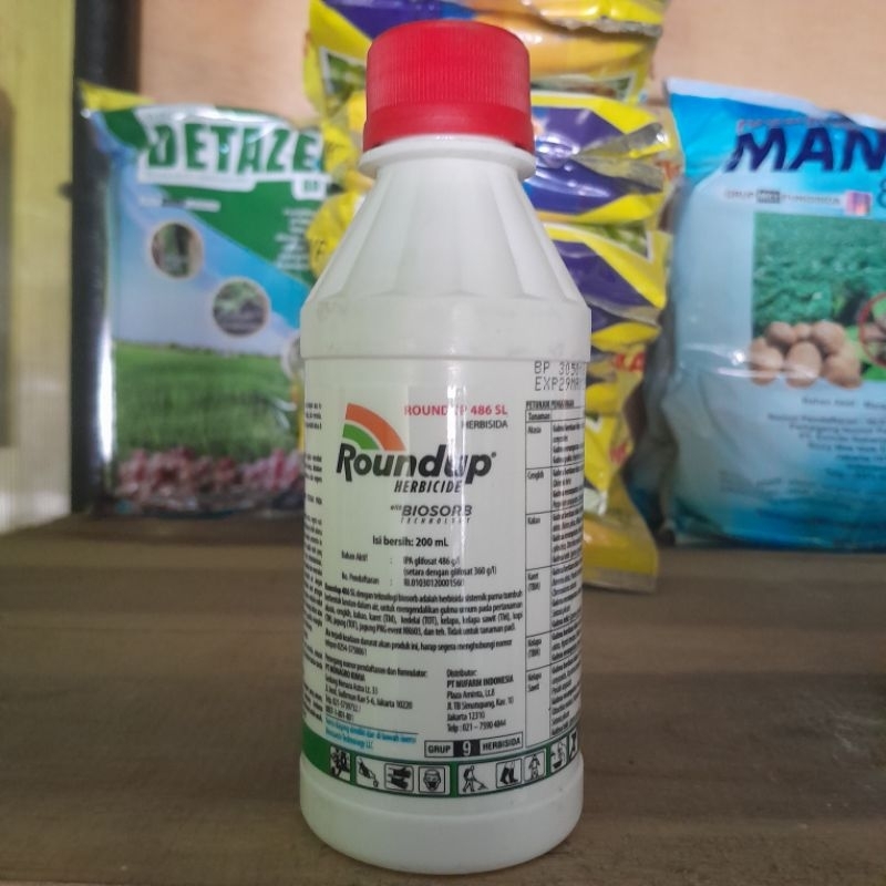 Jual HERBISIDA OBAT RUMPUT LIAR ROUNDUP 200 ml | Shopee Indonesia