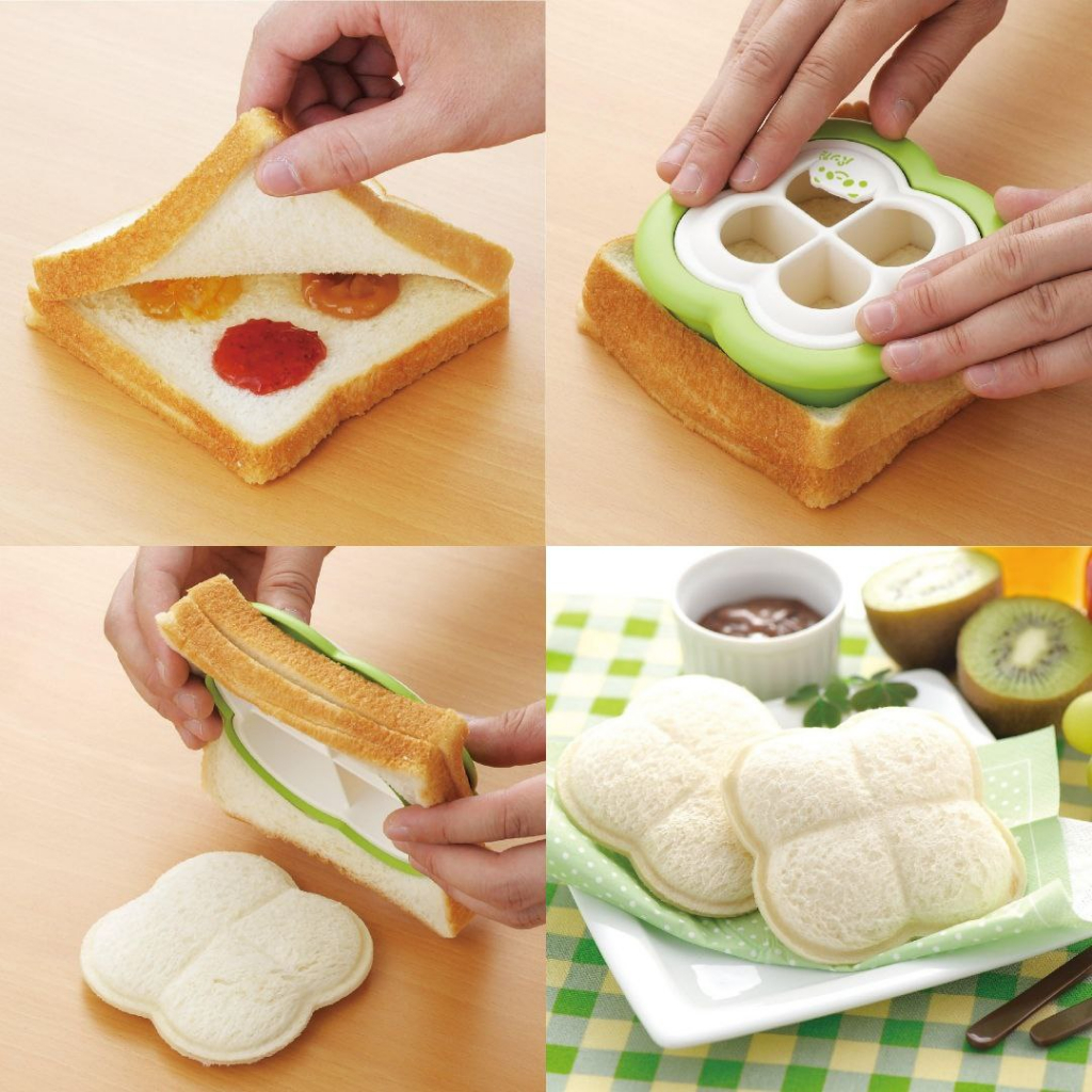 Jual Leaf Clover Sandwich Mold / Cetakan Bento Roti Tawar Daun Bread ...