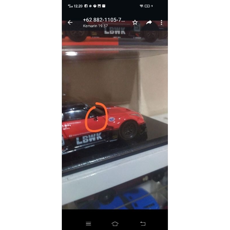 Jual mini gt r35 lbwk red black | Shopee Indonesia