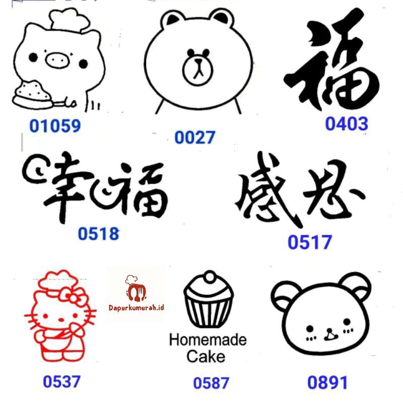 Jual BUY 1 GET 1 FREE!! hot stamp kue / stempel kue / hot stamp cake