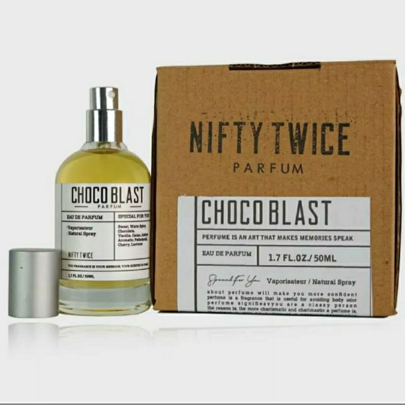 Jual CHOCO BLAST 50ML PARFUME NIFTY TWICE ORIGINAL PRIA WANITA PREMIUM ...