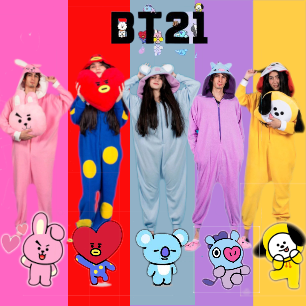 Jual BT21 KOSTUM COSPLAY ONESIE BTS KIGURUMI DEWASA CHIMMY COOKY