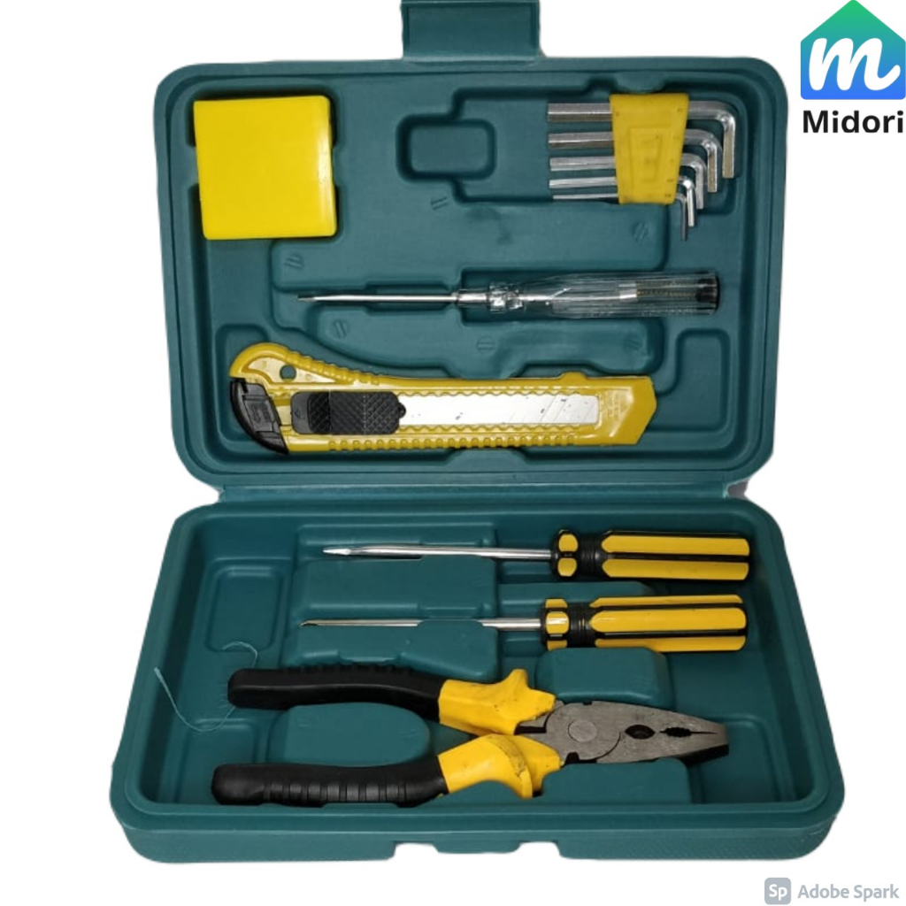 Jual Tool Kit Set In Tools Set Obeng Pcs Alat Perkakas Shopee Indonesia