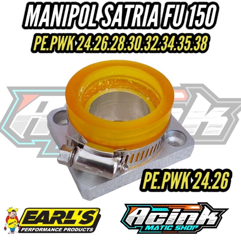 Jual Manifol intek teflon intake manipol teflon satria fu PE PWK 28/30 ...