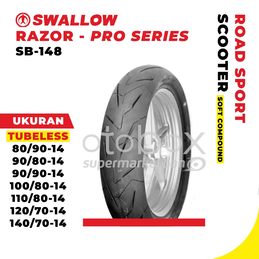 Jual Ban Luar Motor Swallow SB-148 Razor Pro Series 80/90 90/80 90/90 ...