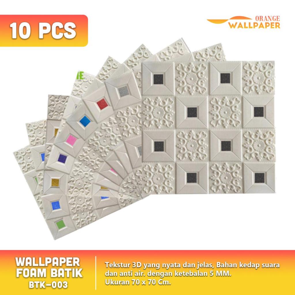 Jual Cod Wallpaper Stiker Paket Pcs Sticker D Foam Motif Batik Ukuran X Cm Shopee Indonesia