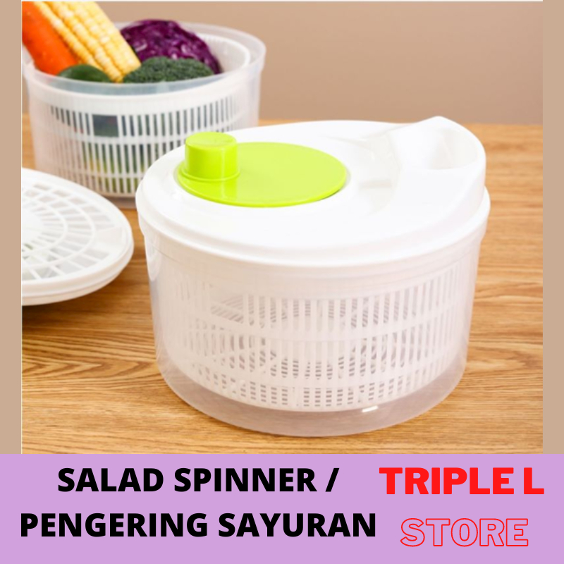 Jual Salad Spinner Pengering Sayuran Penyaji Salad Putar Shopee Indonesia