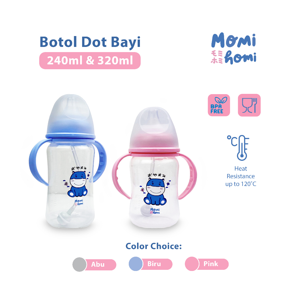 Jual Momi Homi Botol Dot Susu Bayi Kapasitas Ml Ml Handle Cartoon Series Bpa