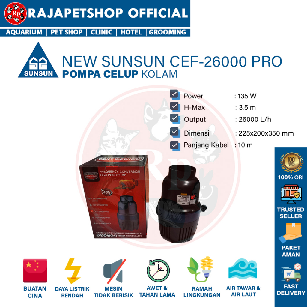 Jual New Sunsun Cef Pro Pompa Kolam Tanpa Pipa Shopee Indonesia