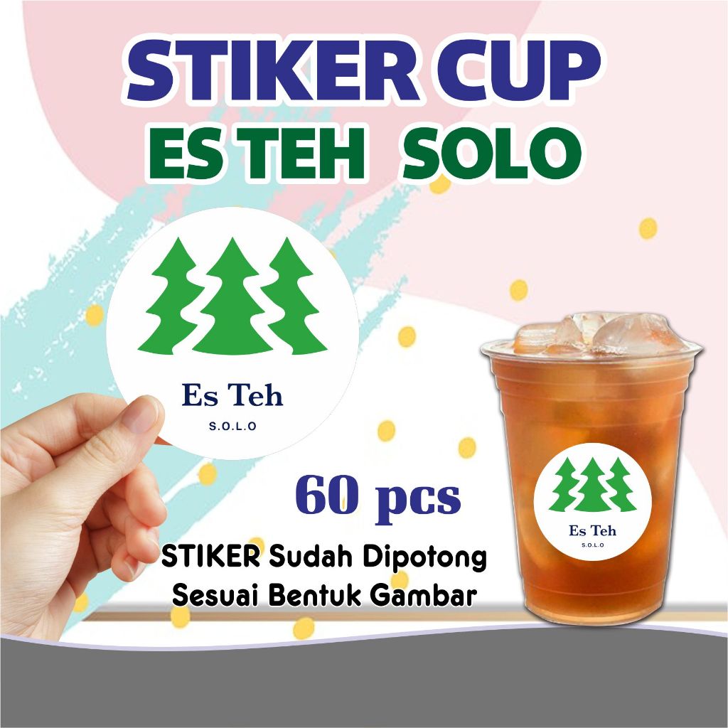 Jual Stiker Label Gelas Cup Es Teh Solo Baru Shopee Indonesia 1976