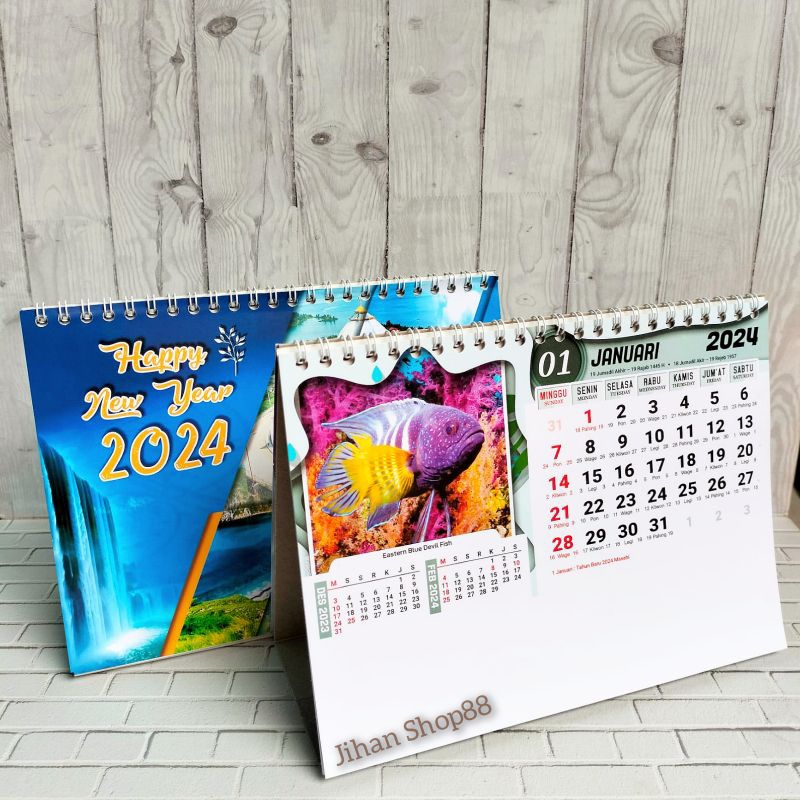 Jual Kalender Meja 2024 Kalender Duduk 2924 Kalender Meja Standar BO ...