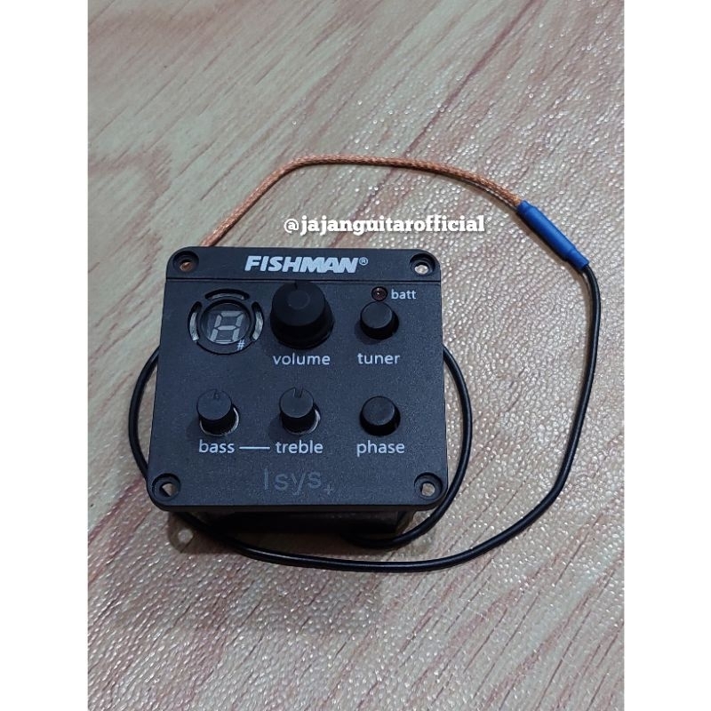 Jual Preamp Equalizer Fishman Isys + Plus Preamp Gitar Akustik