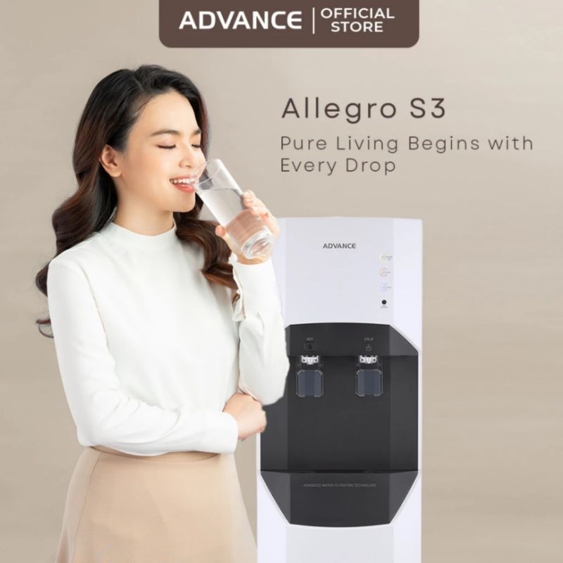 Jual ADVANCE REVERSE OSMOSIS ALLEGRO S3 WHITE DISPENSER FILTER AIR