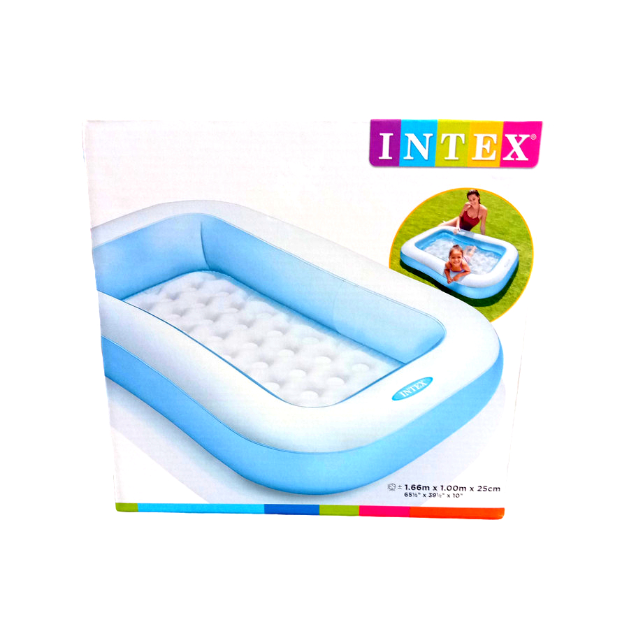 Jual Kolam Renang Anak Intex Blue Rectangular Pool 57403 | Shopee Indonesia