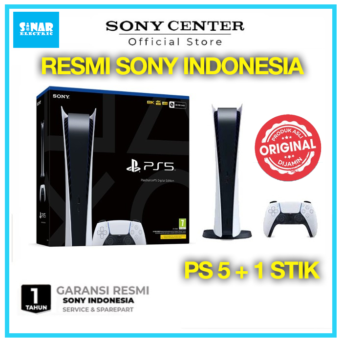 Jual PS 5 Resmi Sony Indonesia Sony PlayStation 5 Console Digital + 1 ...