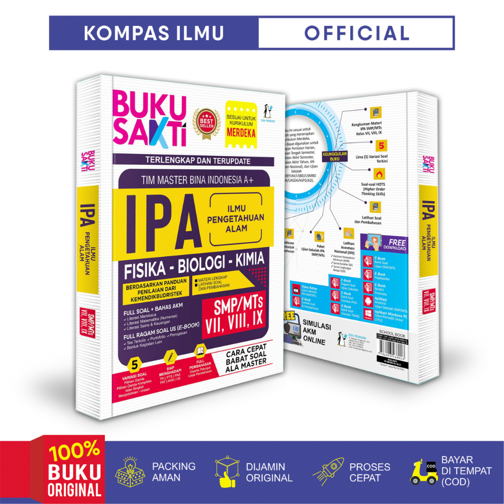 Jual Buku Ulangan Kurikulum Merdeka Buku Sakti Ipa Smp Mts Kelas 7 8