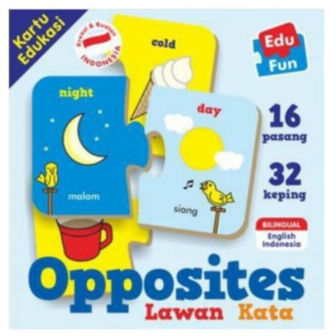 Jual Edu Fun Opposites - Kartu Edukasi Lawan Kata - Puzzle Kartu Mainan ...
