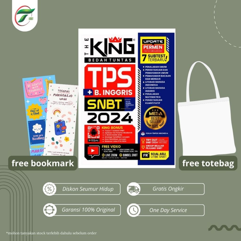 Jual The King TPS SNBT + B. Inggris 2024 / THE KING BEDAH TUNTAS TES ...