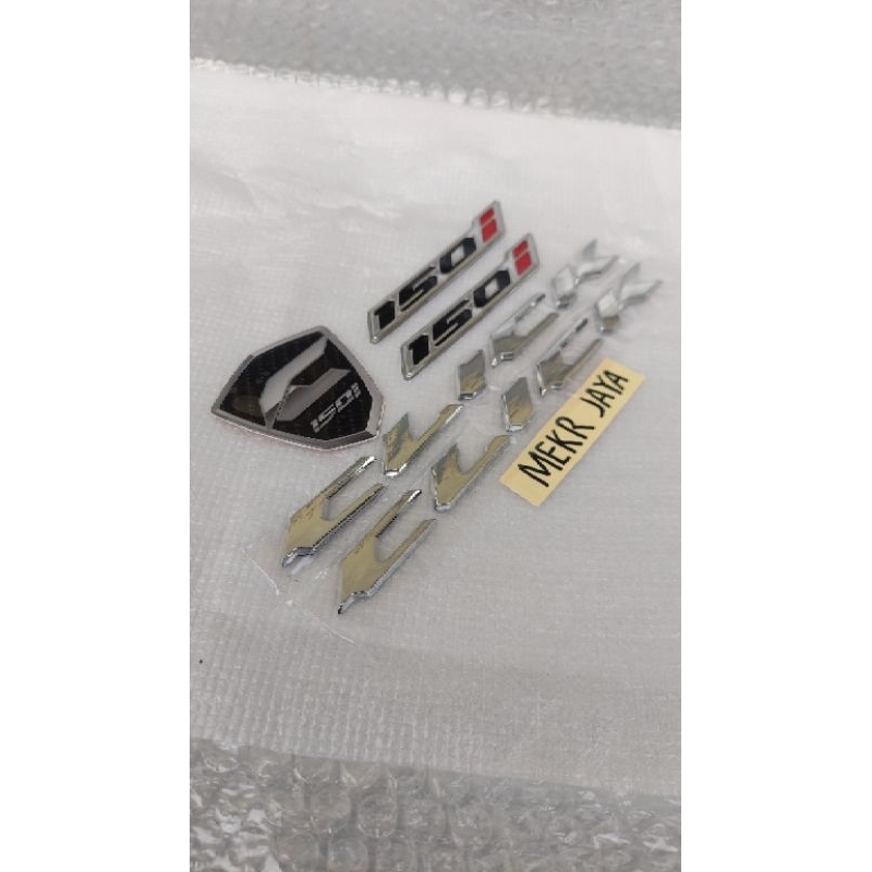 Jual EMBLEM CLICK 150i LENGKAP DENGAN EMBLEM RESIN | Shopee Indonesia