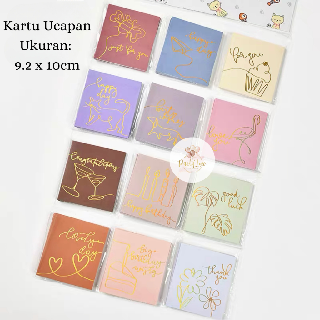 Jual Kartu Ucapan Aesthetic Hologram Ulang Tahun / Greeting Card