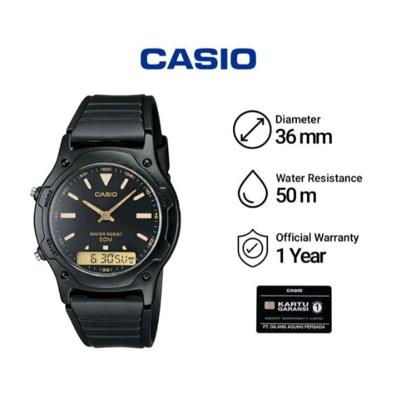 Bracelet De Montre TPU Noir De Remplacement Pour Casio AW-49H, AW-45H, AW-44H - Neuf