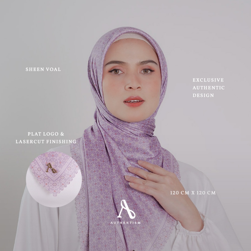 Jual AUTHENTISM ID | Qashani Series - Kerudung Segi Empat Motif Sheen ...