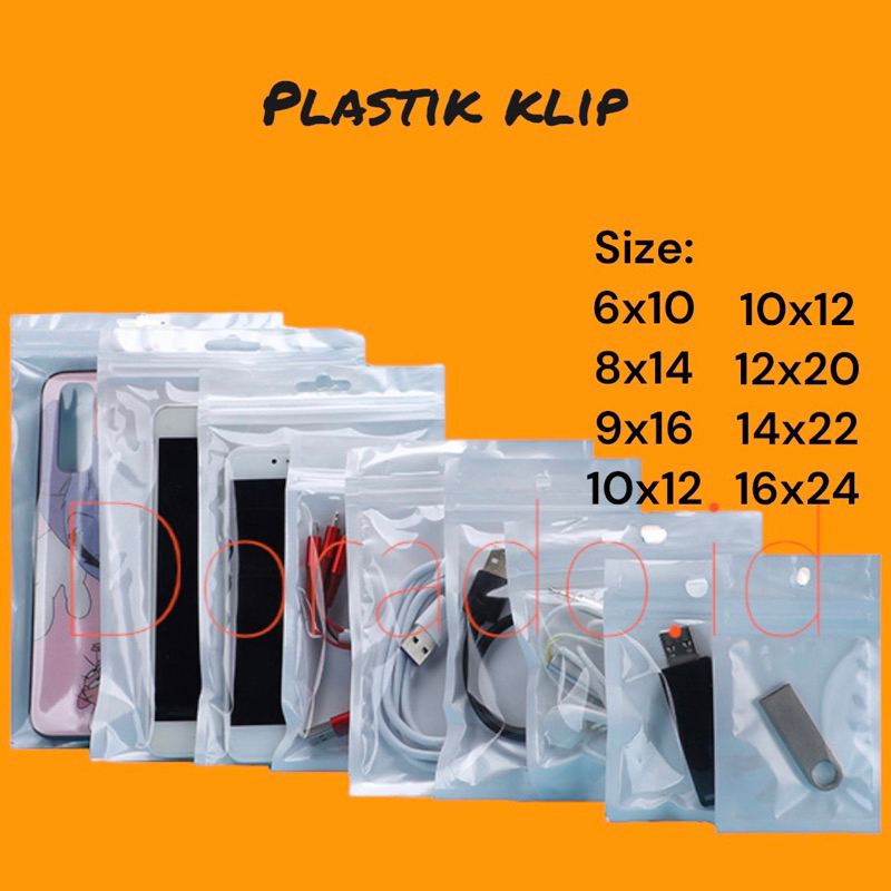 Jual Packing Plastik Klip Aksesoris Ziplock Kantong Aksesoris Plastik Ziplock Klip Putih 8472