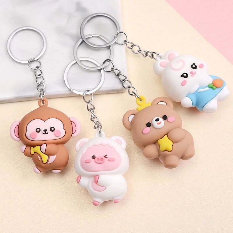 Jual Gantungan Kunci Lucu Sanrio Cinnamon Roll Lotso Beruang Astro Unyu Unyu Keychain Hadiah