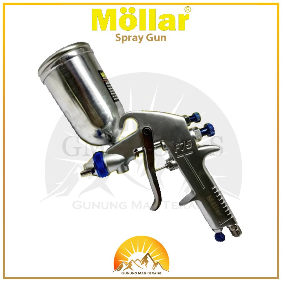 Jual Mollar Spray Gun F75 Angin Kompresor Air Brush Semprot Tabung Atas ...