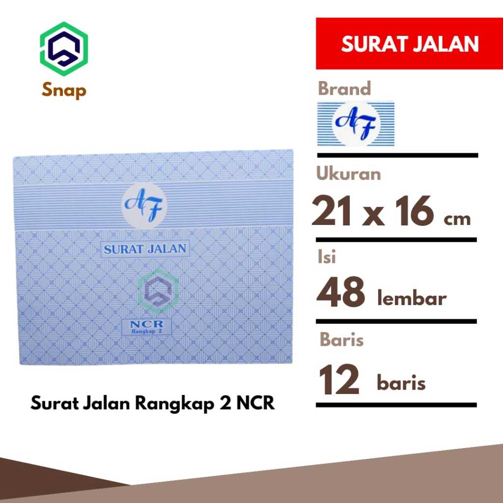 Jual Surat Jalan Rangkap 2 AF 2 Ply 48 Lembar - 1 Buku | Shopee Indonesia
