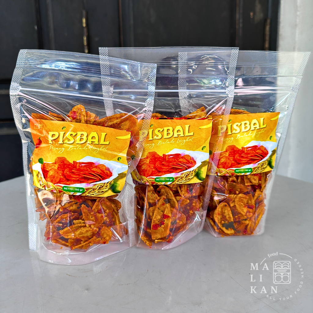 Jual Malikan Keripik Pisang Balado 150gr Pedas lengket Homemade ...