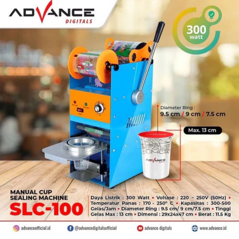 Jual Mesin Cup Sealer Alat Pres Minuman Advance Siap Pakai Shopee Indonesia