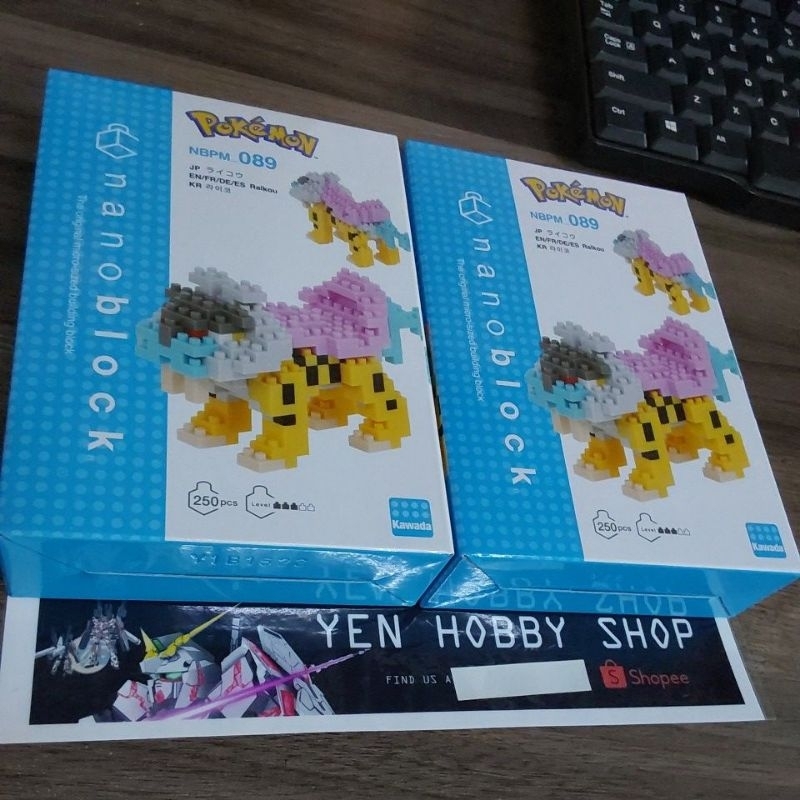 Nanoblock NBPM-089 Raikou Pokemon | Kit Di Costruzione In Miniatura Con Oltre 250 Pezzi | Modello Da Collezione Per Adulti E Ragazzi