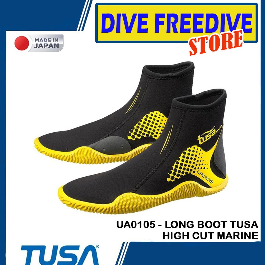 Jual UA0105 Long Boot Diving Tusa High Cut Marine Booties Selam Sepatu