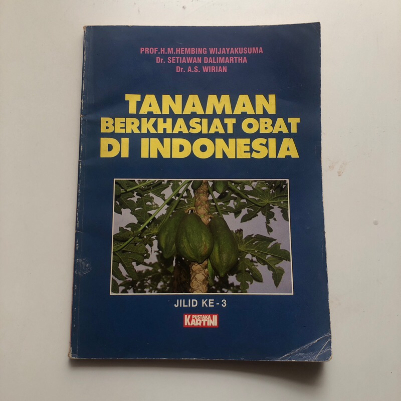 Jual Buku Tanaman Berkhasiat Obat Di Indonesiaprof Hembing