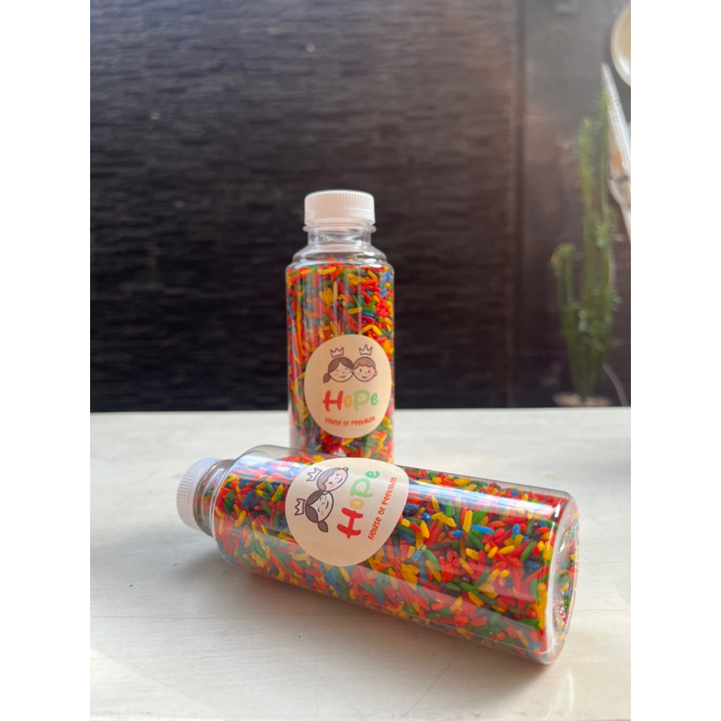 Jual Rainbow rice | Beras warna warni | Sprinkle | Beras mainan anak ...