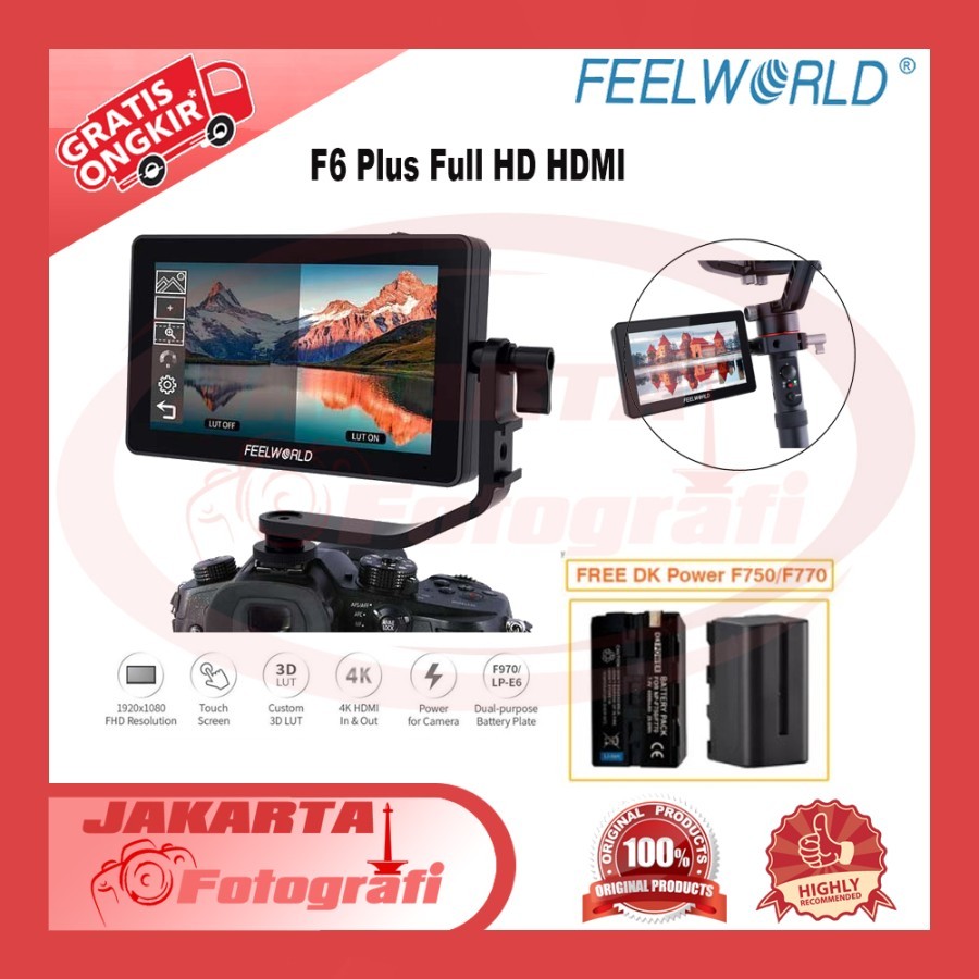 Jual Feelworld F6 Plus Feelworld 5 7 Full Hd Hdmi On Camera Monitor