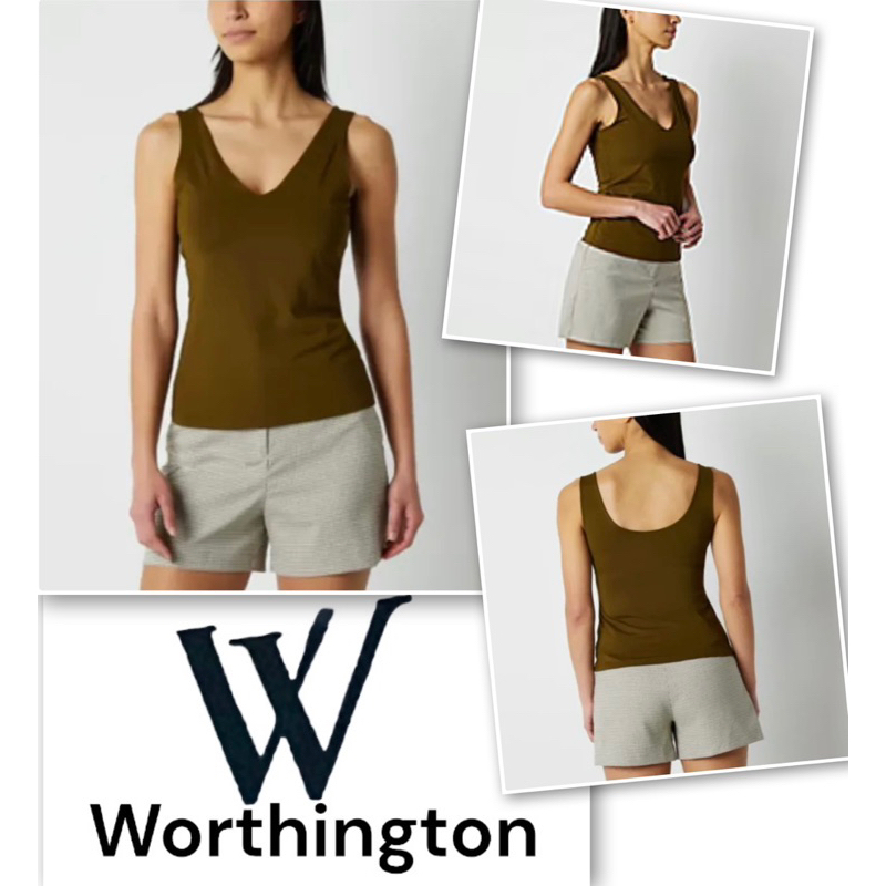 Worthington Womens Ultra Smoothing Crew Neck Top